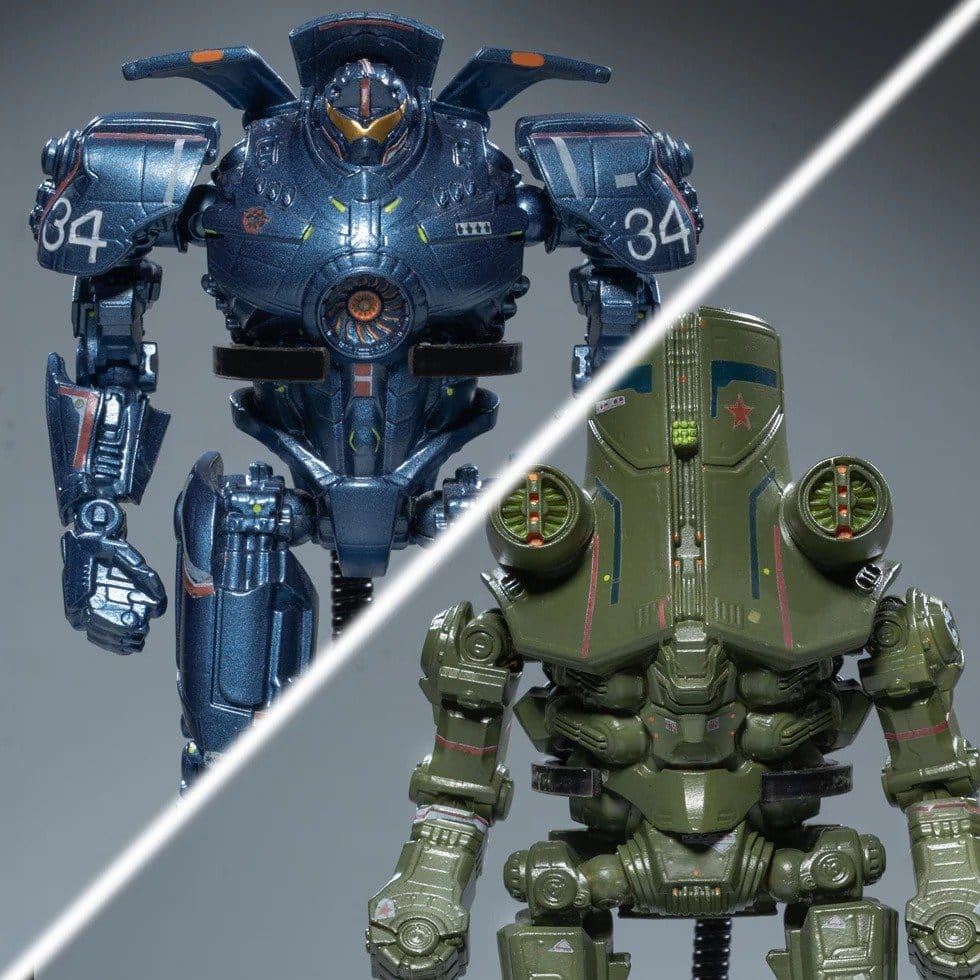 x_stasa7015 Pacific Rim DefoStyle Figure 2-Pack Gipsy Danger & Cherno Alpha DX 17 cm - immagine 1