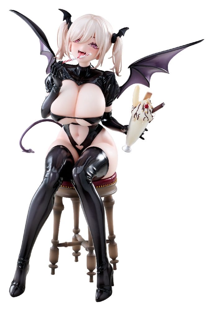 x_umik33084 Original Character PVC Figure 1/6 Succubus Maid Moka 22 cm - immagine 1