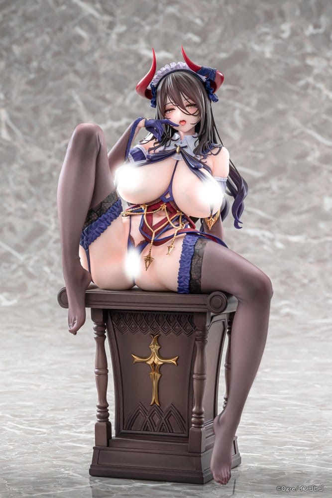 x_vib27031 Original Character PVC Figure 1/6 Seishori Sister "Petronille" Succubus Outfit Ver. illustration by Ogre Regular Edition 25 cm - immagine 1