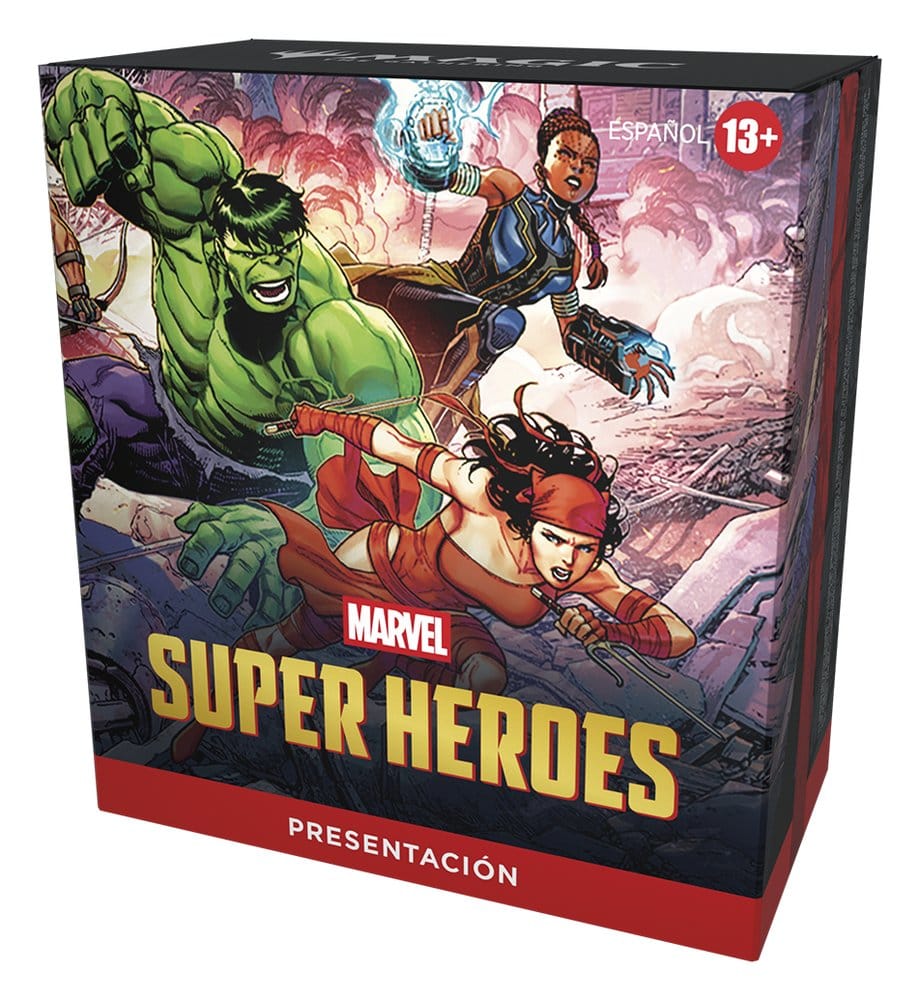 x_wotcd53681050 Magic the Gathering Marvel Super Heroes Prerelease Packs Case (15) spanish - immagine 1
