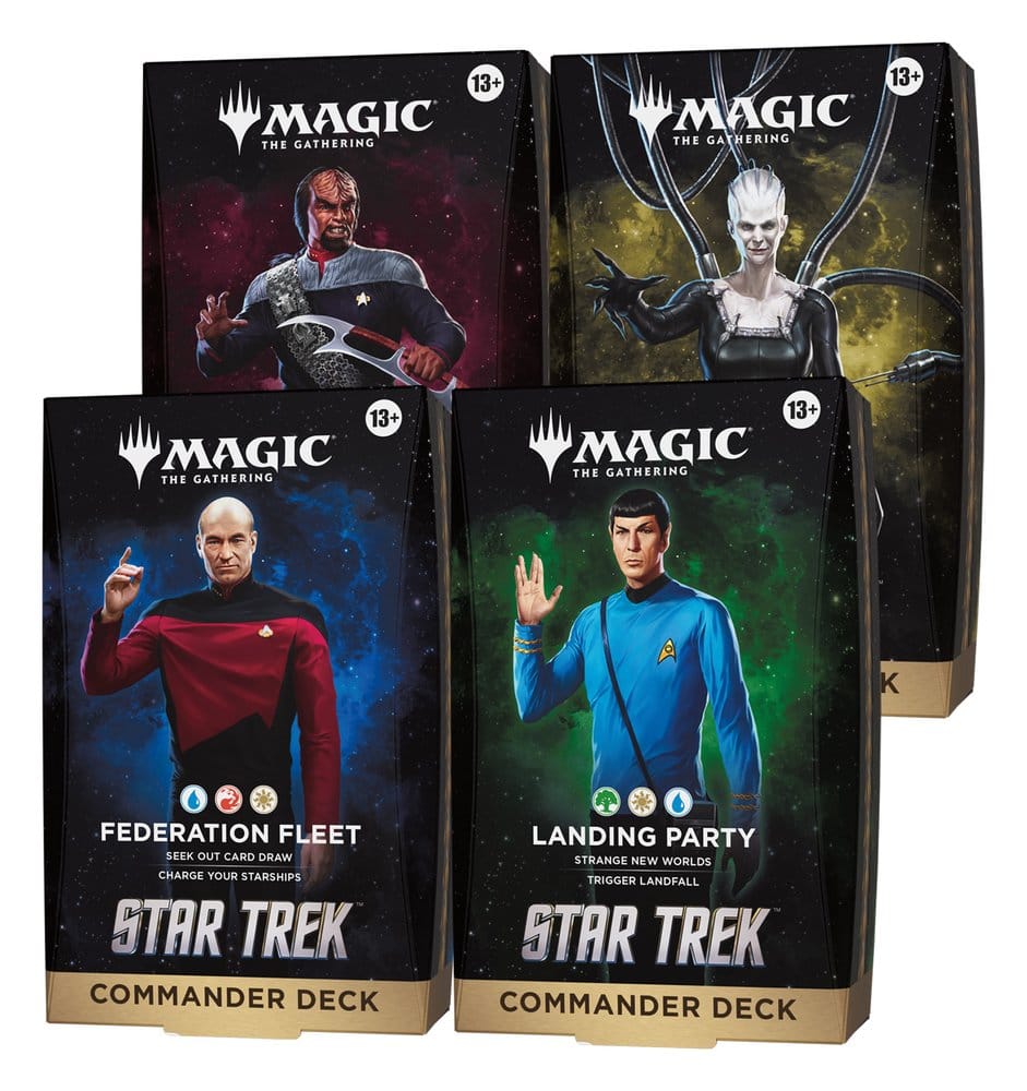 x_wotcd58990001 Magic the Gathering Star Trek Commander Decks Case (4) english - immagine 1