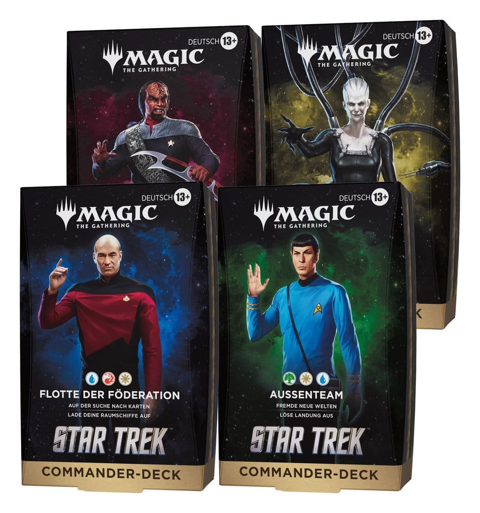 x_wotcd58991000 Magic the Gathering Star Trek Commander Decks Case (4) german - immagine 1