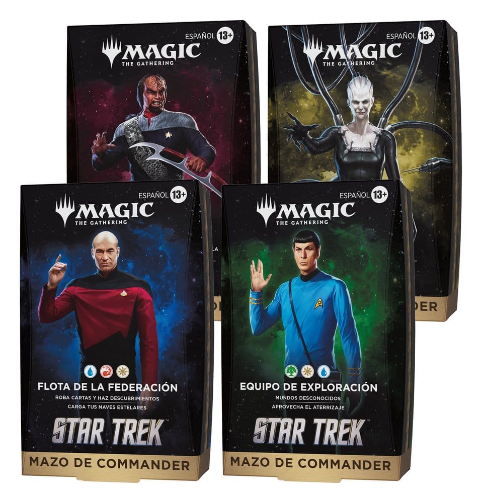 x_wotcd58991050 Magic the Gathering Star Trek Commander Decks Case (4) spanish - immagine 1