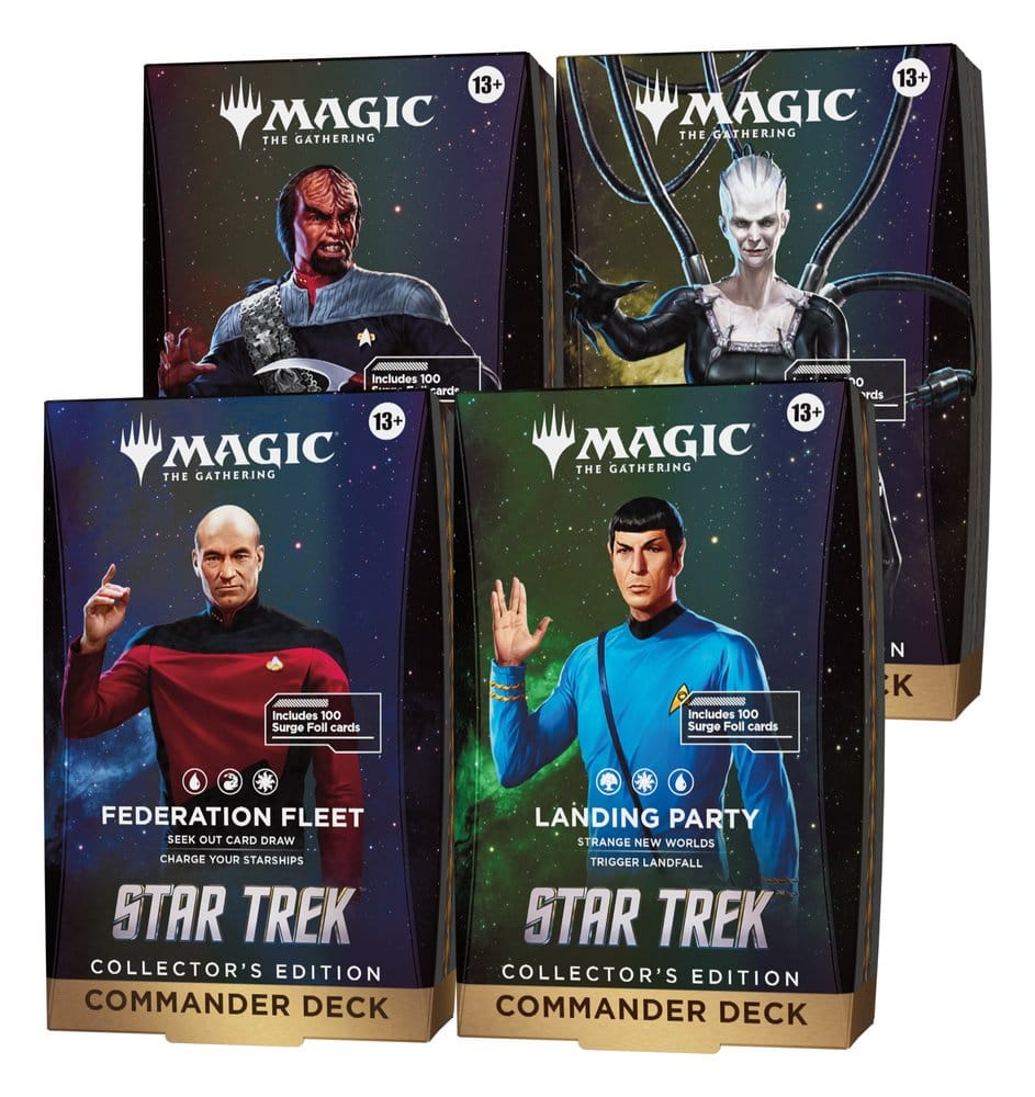 x_wotcd59000000 Magic the Gathering Star Trek Collector's Edition Commander Decks Case (4) english - immagine 1