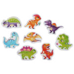 8 Puzzle in 1 - Puzzlika: Simpatici Dinosauri - immagine 3