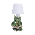 GREEN BOOK DRAGON LAMP - immagine 2