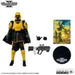 MCFARLANE GAMING EDITION 7INCH HELLDIVERS 2 TR-40 GOLD EAGLE ACTION FIGURE - immagine 3