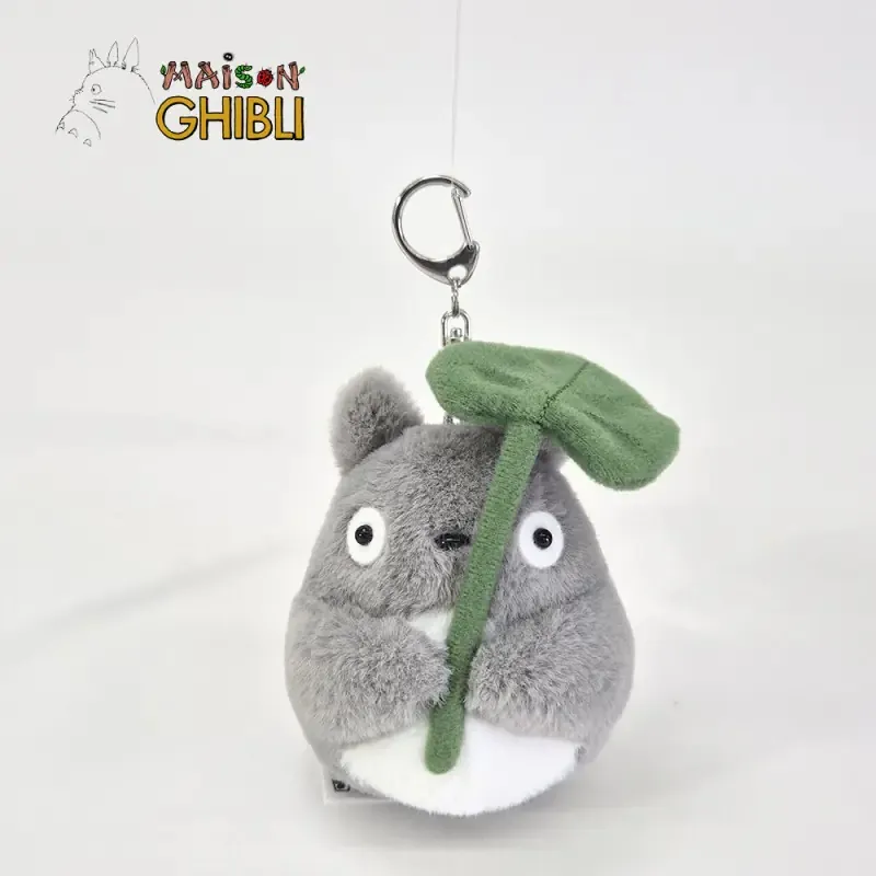 116249__500efad4 MY NEIGHBOR TOTORO BIG TOTORO WITH LEAF NAKAYOSHI KEYCHAIN - immagine 1