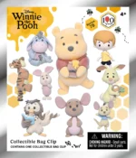 WINNIE THE POOH 100TH ANNIVERSARY FLOCKED BAG CLIP BLIND BOX DISPLAY (24)