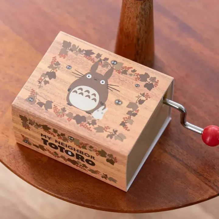 116587__a104b77b MY NEIGHBOR TOTORO AUTUMN LEAF HAND CRANK MUSIC BOX - immagine 1