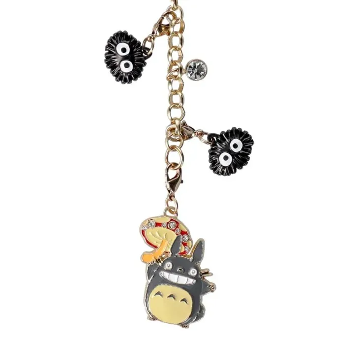 116595__d8b3cf15 MY NEIGHBOR TOTORO BIG TOTORO & MUSHROOM CHARM CHAIN - immagine 1