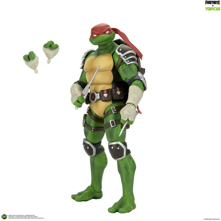 116650__b11bef3b TEENAGE MUTANT NINJA TURTLES FORTNITE RAPHAEL ACTION FIGURE - immagine 1