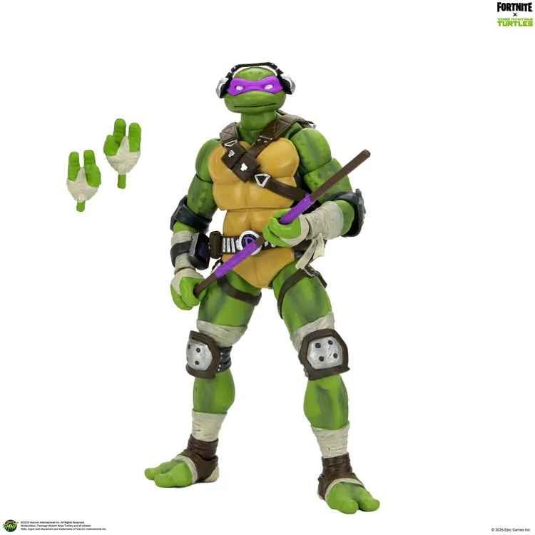 116652__0ef6a358 TEENAGE MUTANT NINJA TURTLES FORTNITE DONATELLO ACTION FIGURE - immagine 1