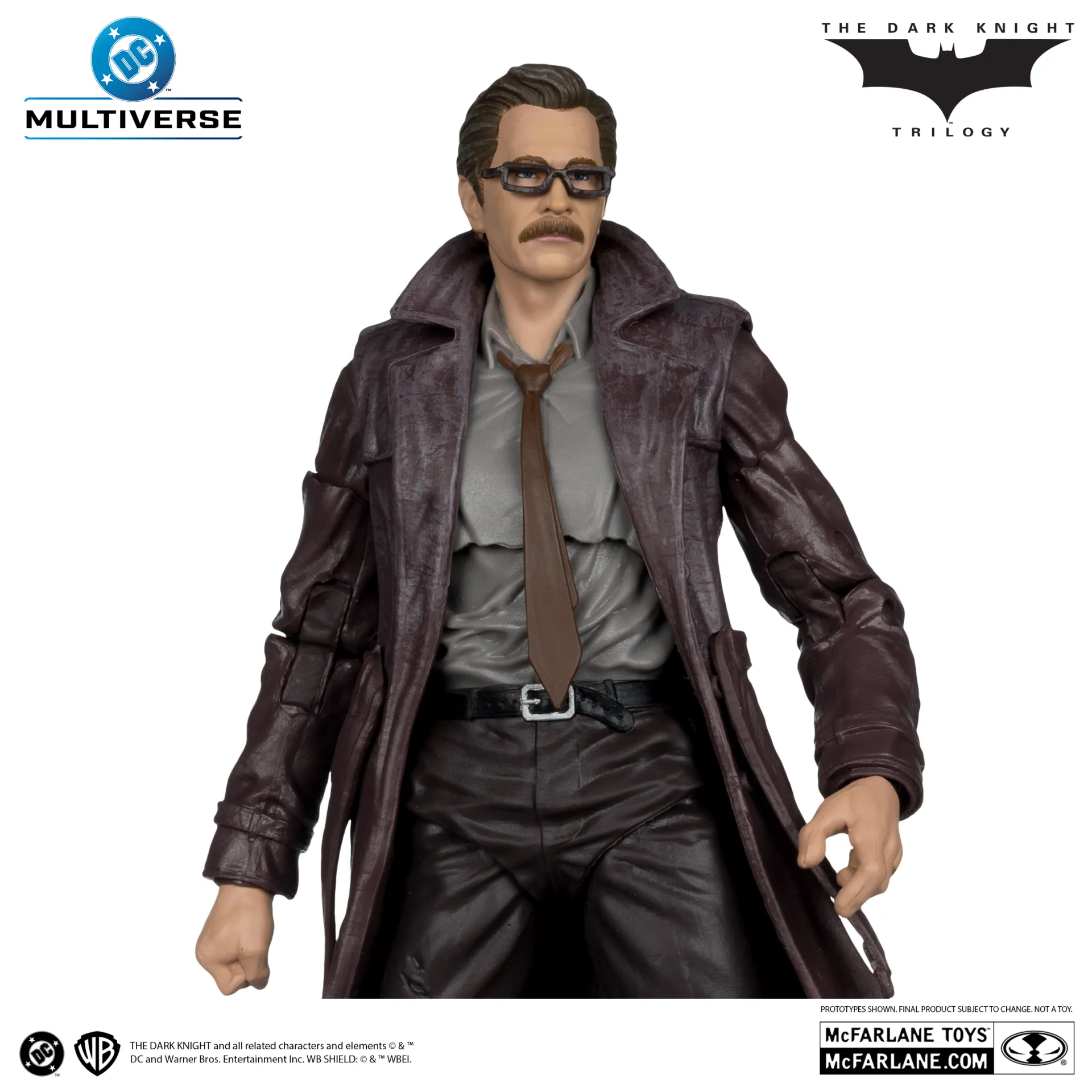 116678__1bb0672b DC THEATRICAL DLX 7INCH WV5 COMMISSIONER GORDON DARK KNIGHT ACTION FIGURE - immagine 1