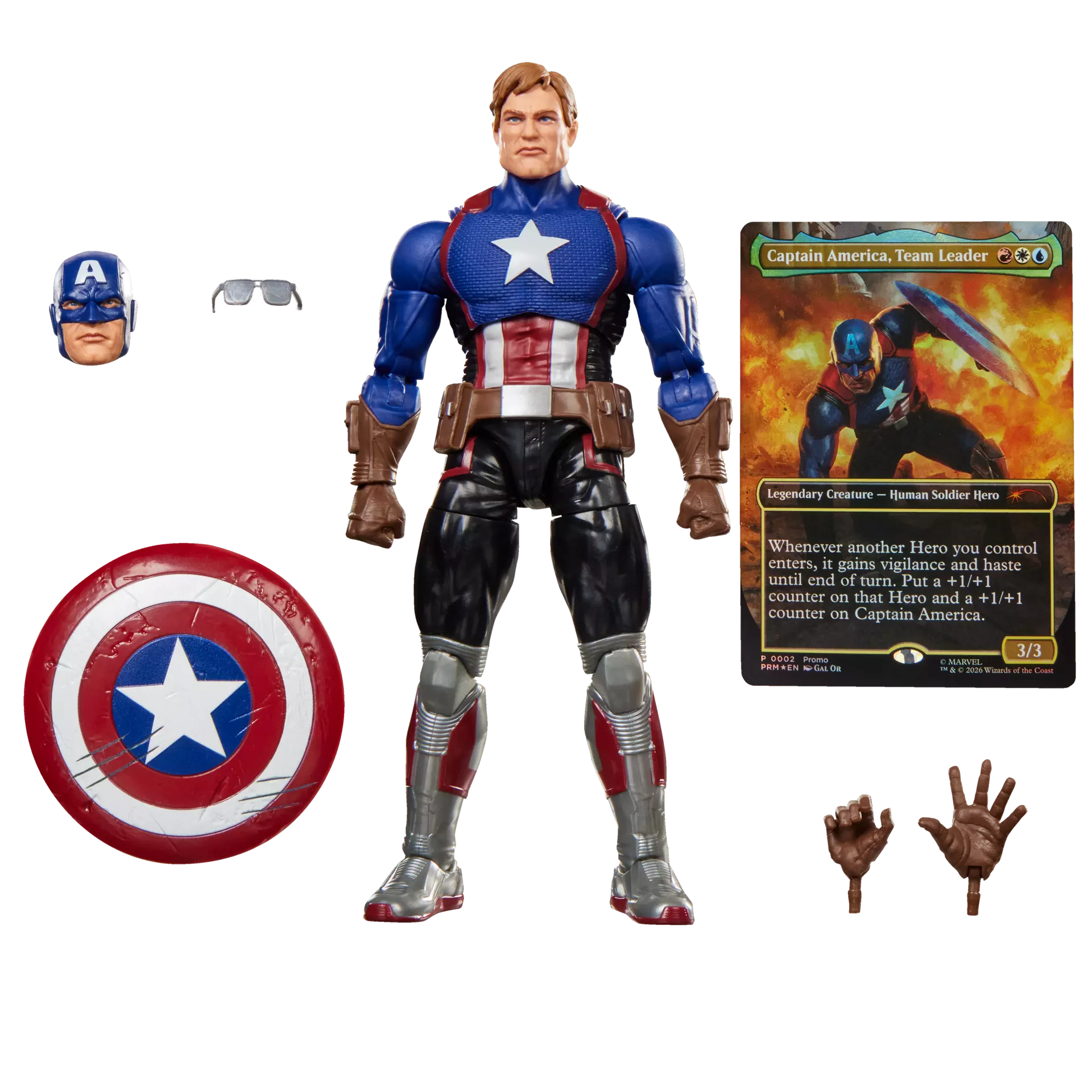 116944__c2e80b41 MARVEL LEGENDS MAGIC THE GATHERING CAPTAIN AMERICA AVENGERS TWILIGHT ACTION FIGURE - immagine 1