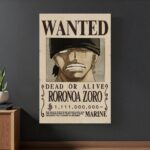 One Piece 3D Poster Wanted Roronoa Zoro 38 x 58 cm - immagine 5