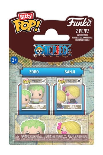 FUN94221 -- 000 (35131) One Piece Bitty POP! Vinyl Figures 2-Pack Zoro & Sanji 2 cm - immagine 1