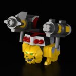 The Brave Fighter of Legend Da-Garn Brickroid Action Figure Ga-Orn (Animal Mode) 2 cm - immagine 3