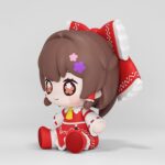 Touhou Lost Word Huggy Good Smile Mini Figure Reimu Hakurei 7 cm - immagine 3