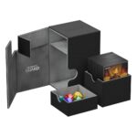 Ultimate Guard Flip´n´Tray  Deck Case 100+ Standard Size XenoSkin Black - immagine 4