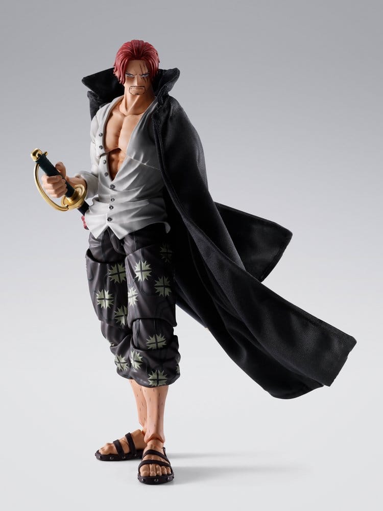 x_btn73616 One Piece S.H.Figuarts Action Figure Shanks -Marineford- 17 cm - immagine 1