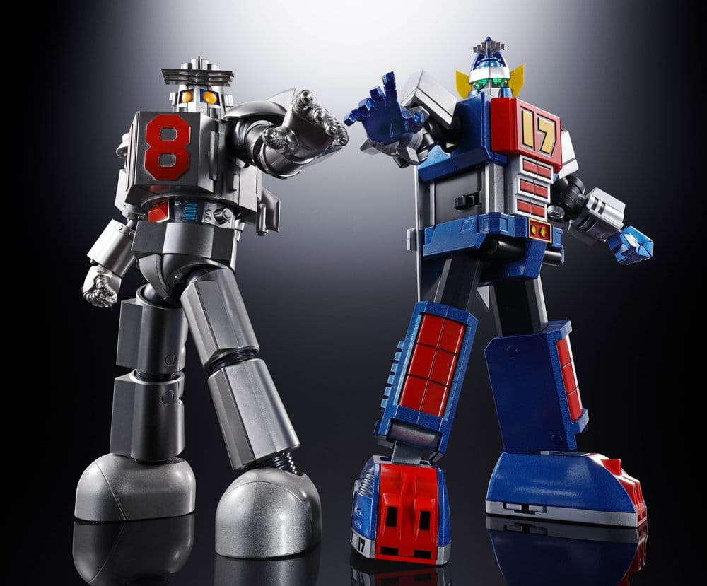 x_btn84020 Daitetsujin 17 Soul of Chogokin Diecast Action Figure GX-101S Daitetsujin 17 & 18 Graviton Box 18 cm - immagine 1