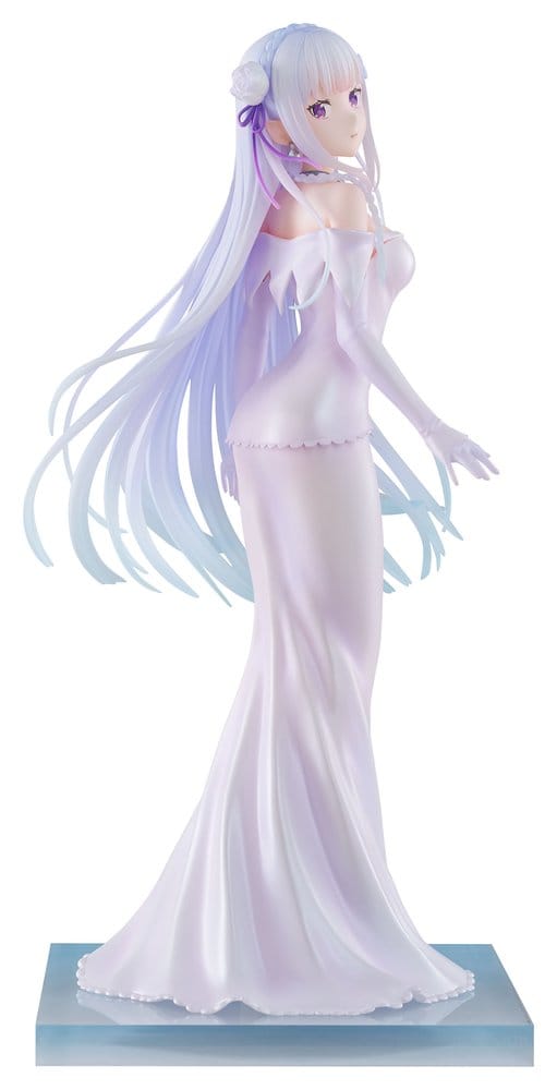 x_coco12092 Re:ZERO -Starting Life in Another World- PVC Figure 1/7 Emilia Wedding dress Ver. 24 cm - immagine 1