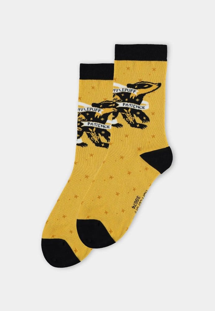 x_cr671058hpt-39-42 Harry Potter Crew Socks Hufflepuff 39-42 - immagine 1