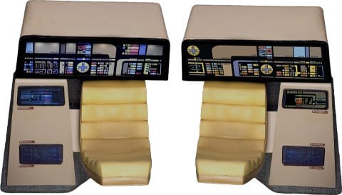 x_exo-01-114 Star Trek: The Next Generation Replica 1/6 Enterprise-D Bridge Consoles Set - immagine 1