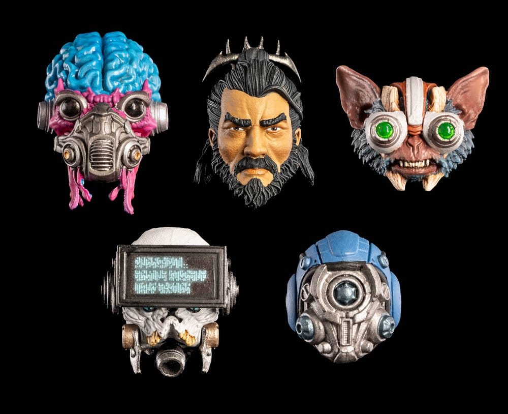 x_fhtd-headpack2 Cosmic Legions Action Figure Accessory Heads Pack - immagine 1