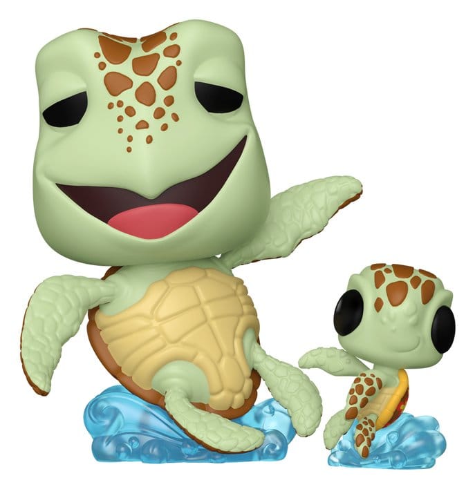 x_fk93247 Finding Nemo POP! & Buddy Vinyl Figure Crush w/Squirt 9 cm - immagine 1