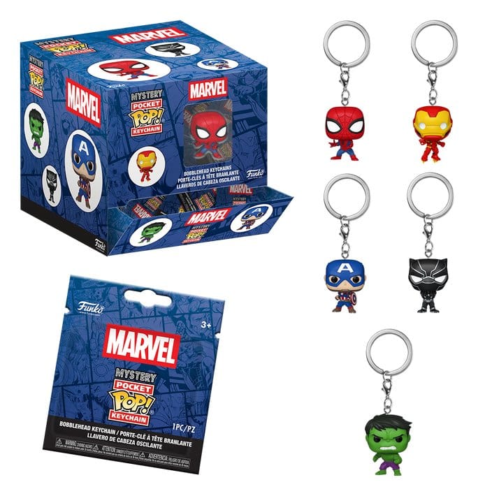 x_fk97584 Marvel Comics POP! Vinyl Keychains 4 cm Display (12) - immagine 1