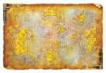 World of Warcraft Replica Metal Map of Azeroth Limited Edition 12 x 18 cm