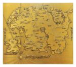 The Elder Scrolls Replica Metal Map of Tamriel Limited Edition 15 x 13 cm