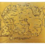 The Elder Scrolls Replica Metal Map of Tamriel Limited Edition 15 x 13 cm