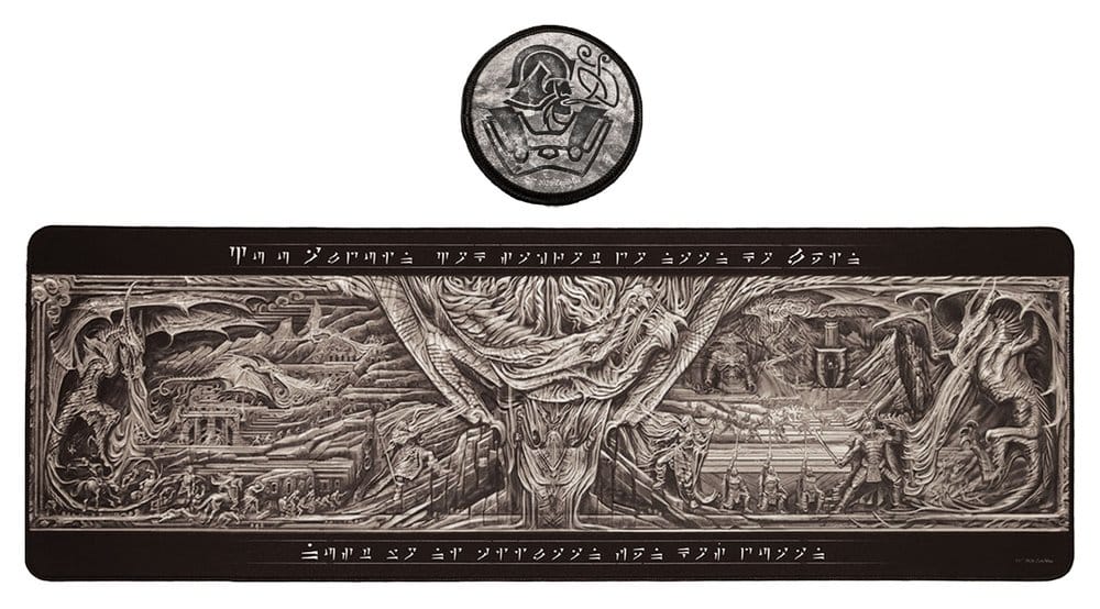 x_fntk-b-eld25 The Elder Scrolls V: Skyrim Desk Pad & Coaster Set - immagine 1
