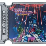 Transformers Replica The Movie 40th Anniversary Movie Ticket Limited Edition 9 x 16 cm