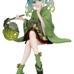 Hatsune Miku Noodle Stopper PVC Figure Flower Fairy Winter Cherry Green Color Ver. 15 cm