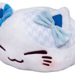 Nemuneko Plush Figure Cat Ribbon Big Blue Ver. 30 cm