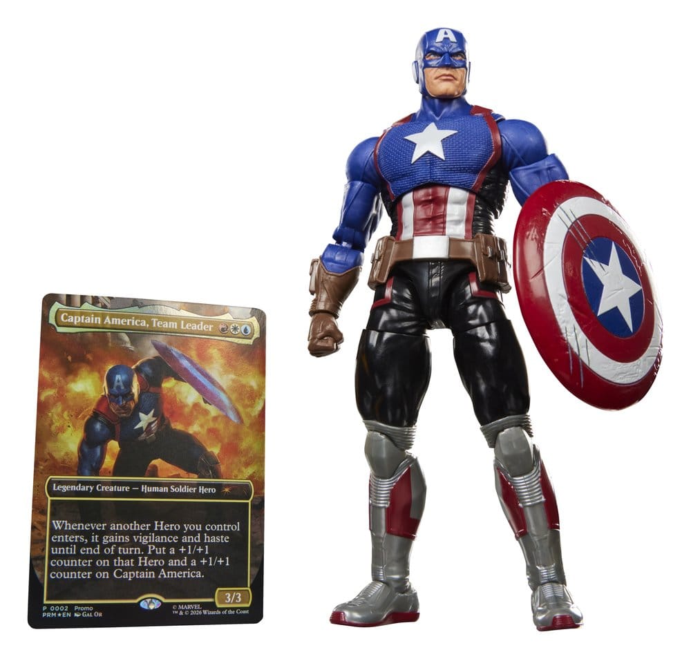 x_hasg2108 Magic The Gathering: Marvel Super Heroes Marvel Legends Action Figure Captain America (Avengers: Twilight) 15 cm - immagine 1
