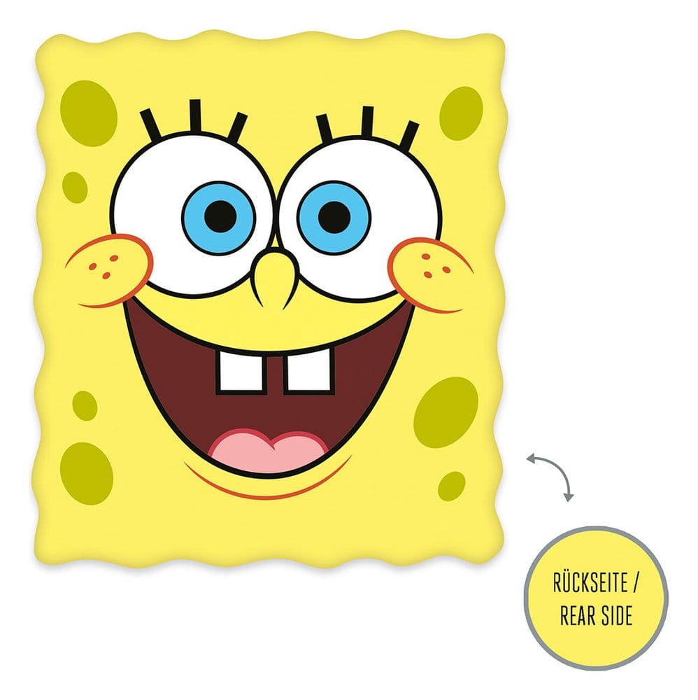 x_hhe5475204093560 SpongeBob Pillow Spongbob Head 27 x 31 cm - immagine 1
