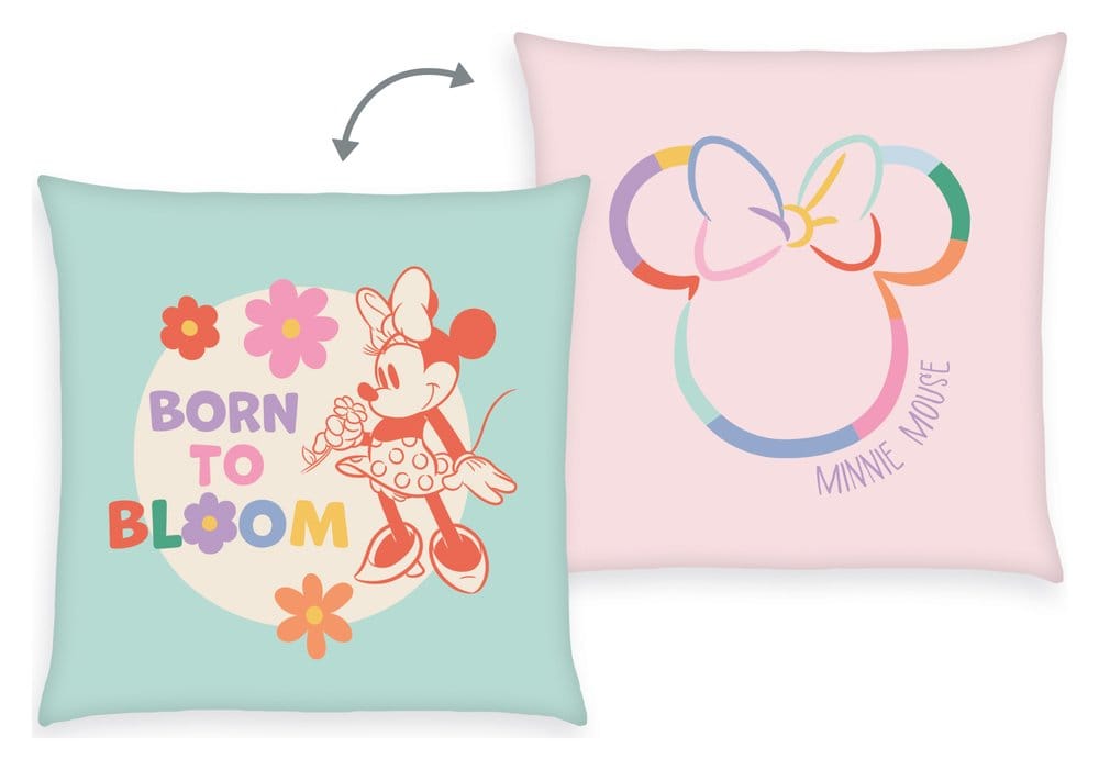 x_hhe5478437003560 Disney Soft Velboa Pillow Minnie Mouse Born to Bloom 40 x 40 cm - immagine 1