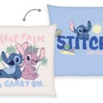 Lilo & Stitch Soft Velboa Pillow Stitch & Angel Keep Palm & Carry On 40 x 40 cm