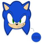Sonic Pillow Sonic Head 36 cm