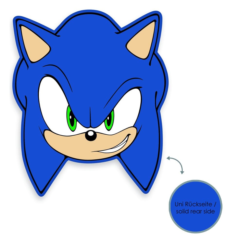 x_hhe5494222093523 Sonic Pillow Sonic Head 36 cm - immagine 1