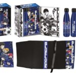 Bluelock Steel Bottle, Sticker, Book Cover Gift Set Blue