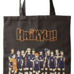 Tote Bag Haikyu Black 40 x 35 cm
