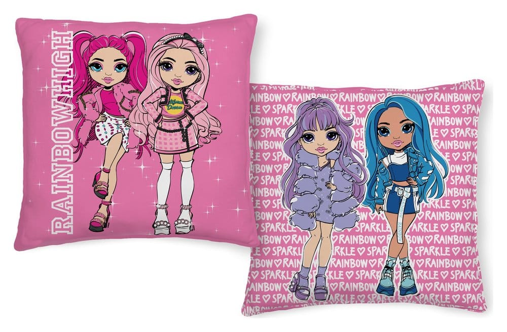 x_htex-rbh-021c Rainbow High Pillow Rainbow High Pink 40x40 cm - immagine 1