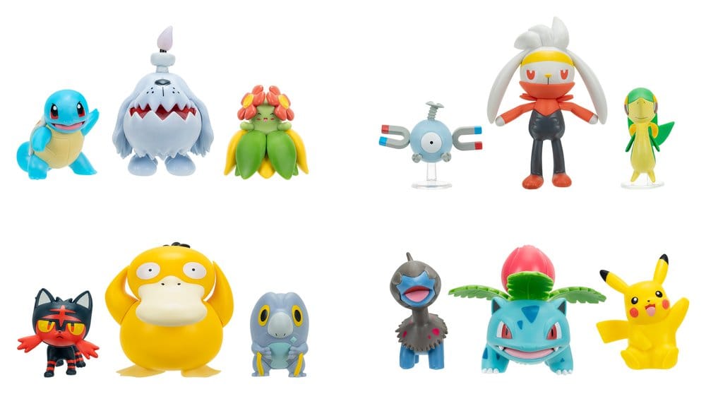 x_jaz95155-29 Pokémon Battle Figure Action Figures 3-Pack ver. 29 Assortment (4) - immagine 1