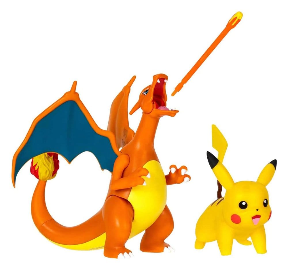 x_jazpkw3459 Pokémon Figure 2-Pack Charizard 11 cm & Pikachu 5 cm - immagine 1